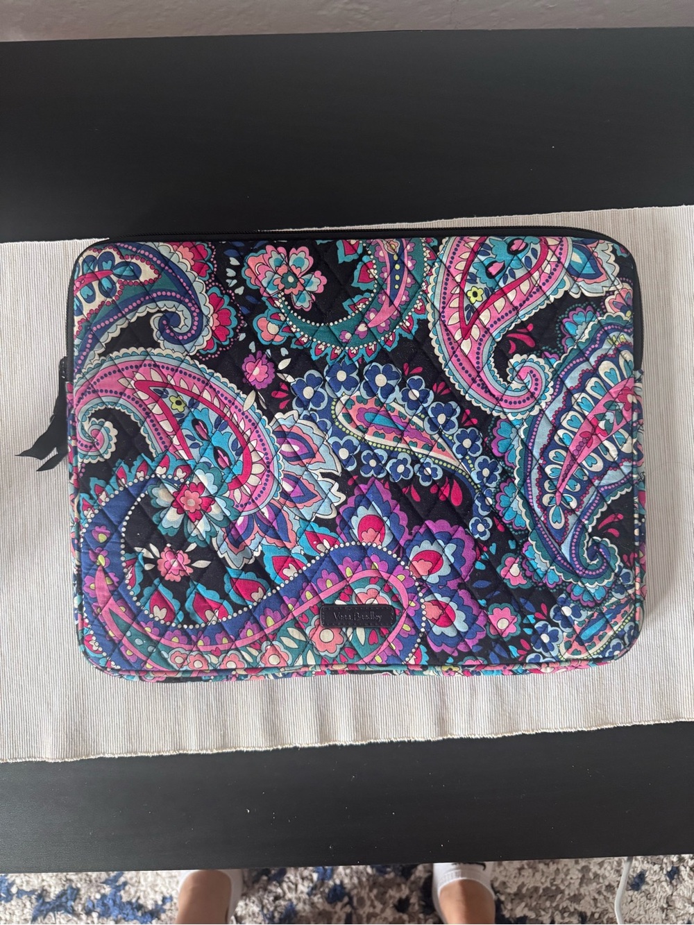 Vera Bradley computer case Hay Market Paisley Print.